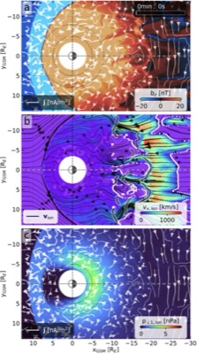 Near-equatorial Bz cut of the magnetotail